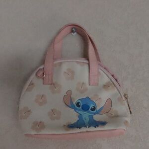 Disney Cream and Pink Stitch Kids Handbag